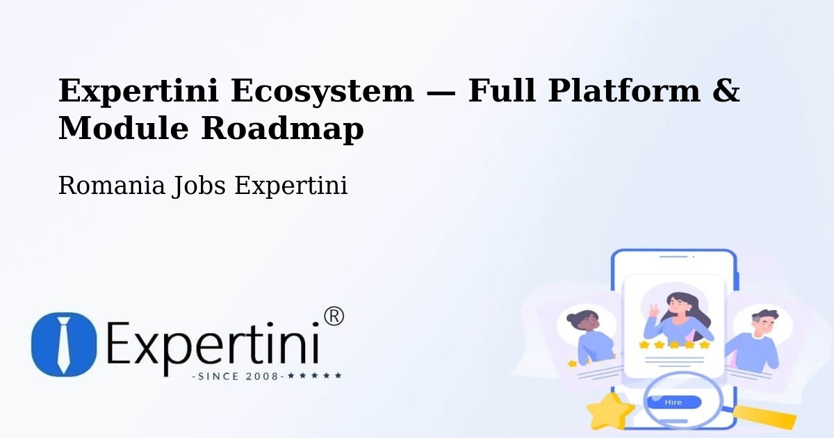 Expertini Ecosystem — Full Platform & Module Roadmap – Galaţi